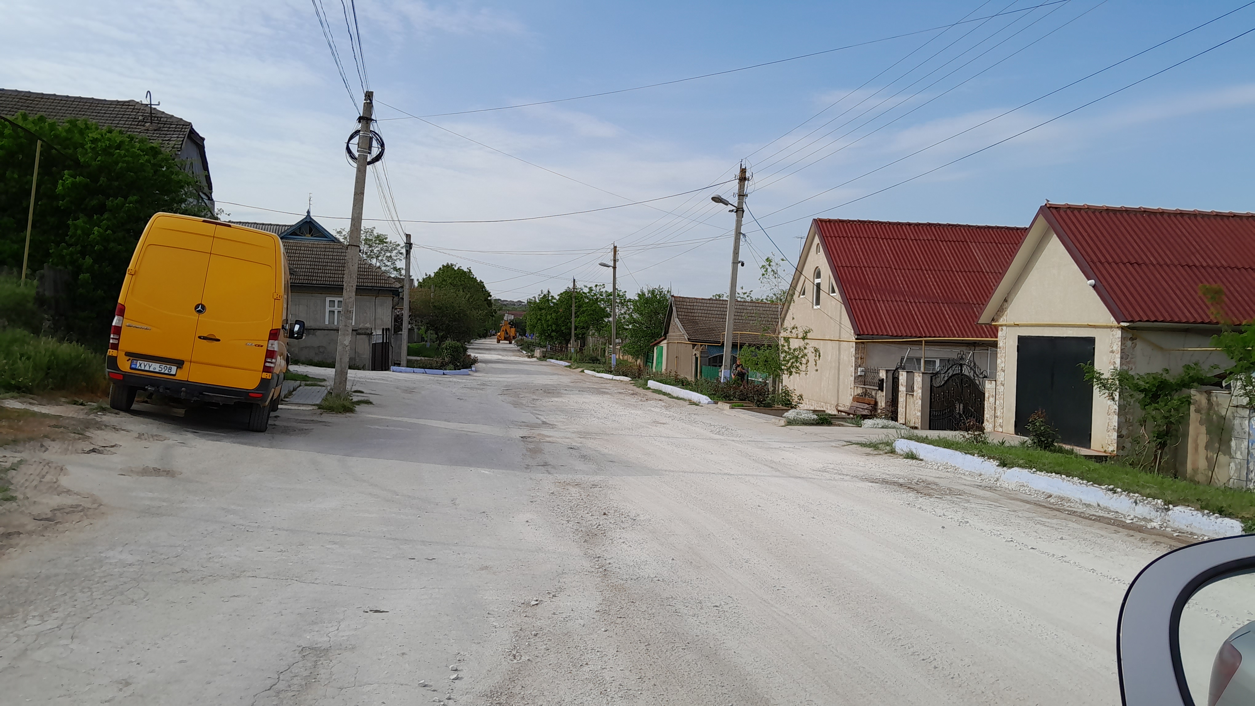 Работы по благоустройству дороги ул. Ленина.